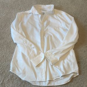Perry Ellis XL Slim Fit White Dress Shirt
